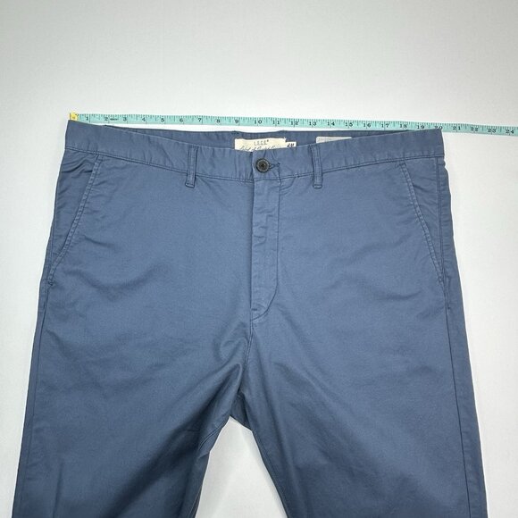 H&M L.O.G.G. Men's Blue Slim-Fit Chino Business Career Pant W38-40/L33.25 - Picture 7 of 11